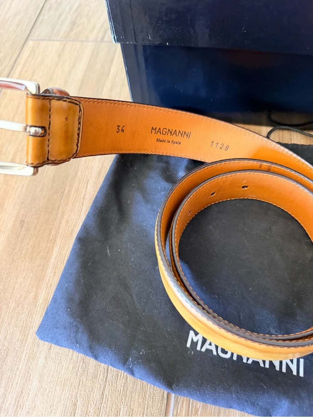 Magnanni Garrett double monk strap shoes with matching belt